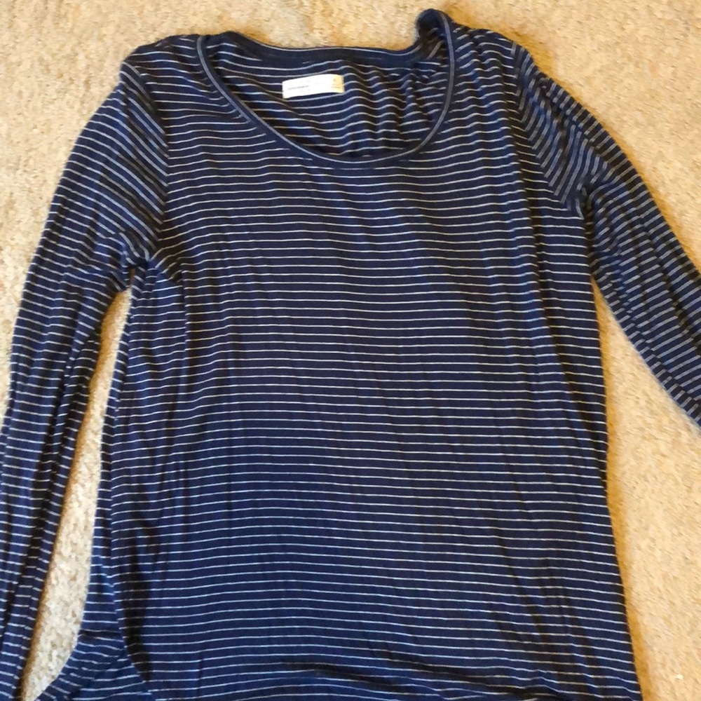 Navy and white long sleeved